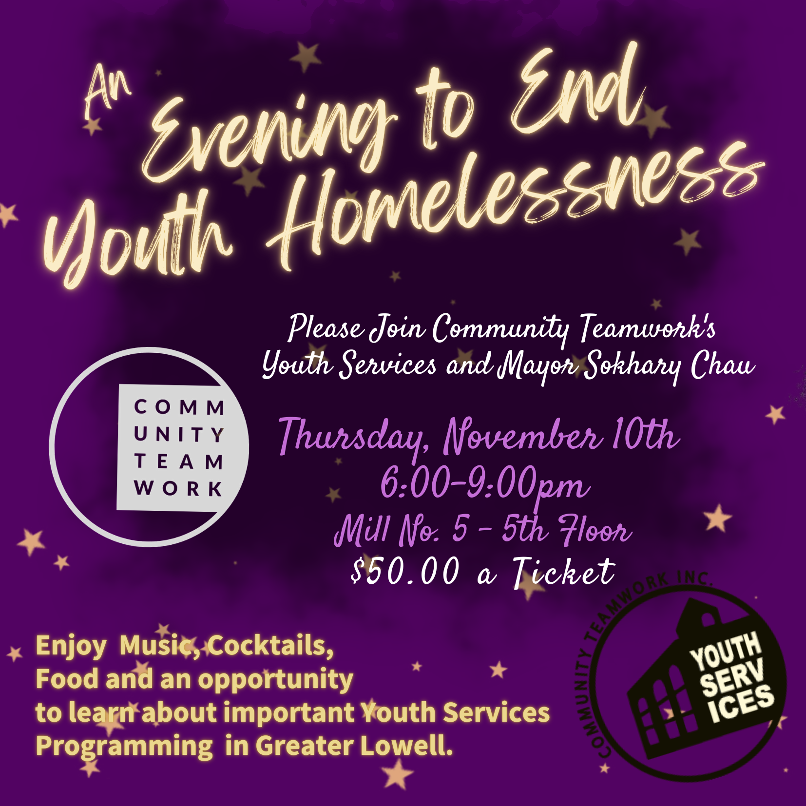 Evening to End Youth Homelessness